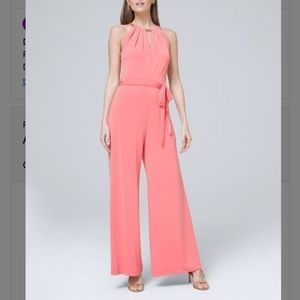 White house black market tea rose jumpsuit 2